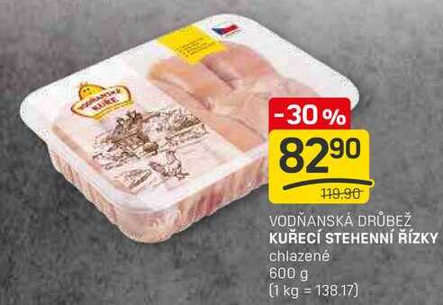 KUŘECÍ STEHENNÍ ŘÍZKY chlazené 600 g 