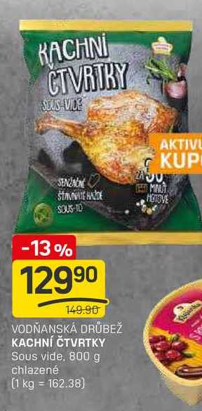 KACHNÍ ČTVRTKY Sous vide, 800 g chlazené 