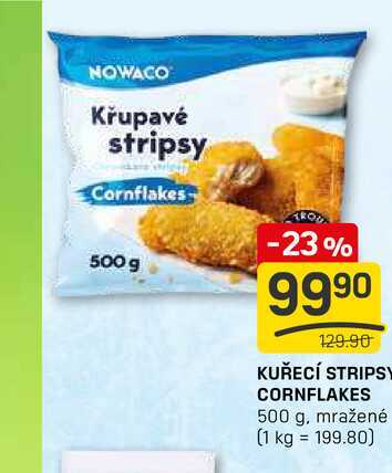 KUŘECÍ STRIPS CORNFLAKES 500 g, mražené 