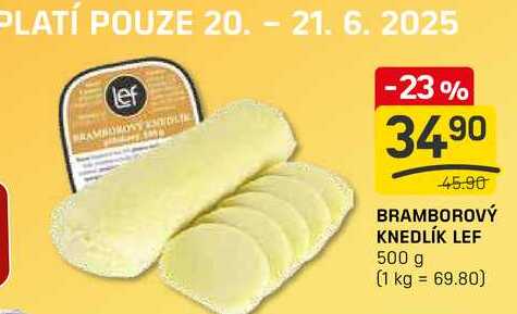 BRAMBOROVÝ KNEDLÍK LEF 500 g 
