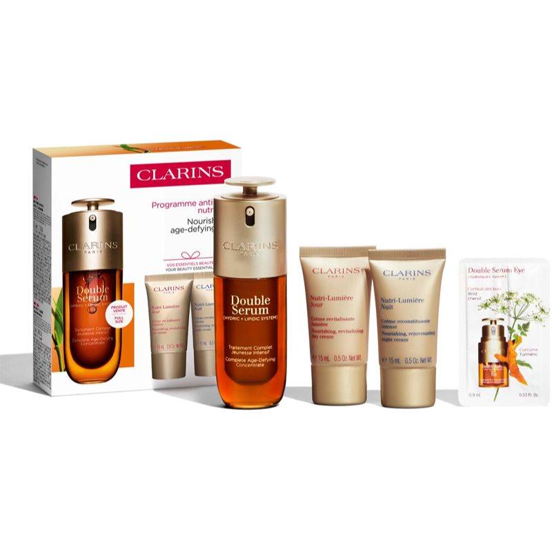 Clarins Double Serum & Nutri-Lumière Collection dárková sada pro zralou pleť