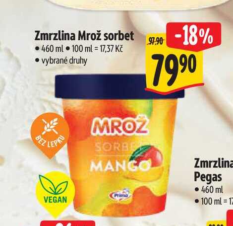 Zmrzlina Mrož sorbet 460 ml  