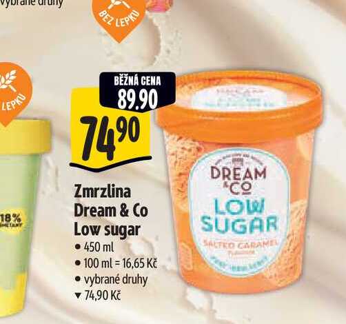   Zmrzlina Dream & Co Low sugar  450 ml  