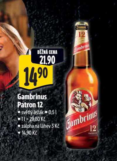   Gambrinus Patron 12  0,5 l