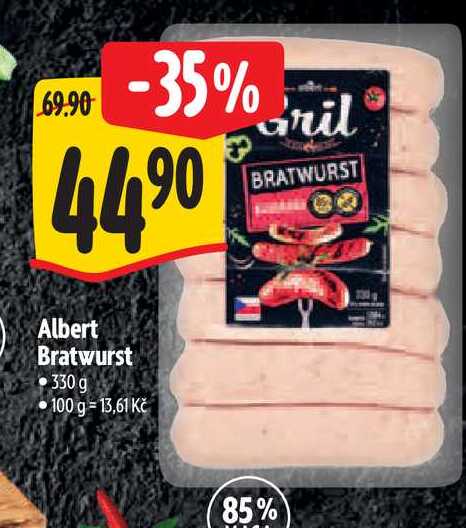  Albert Bratwurst 330 g  