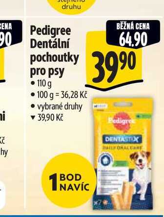  Pedigree Dentální pochoutky pro psy 110 g 