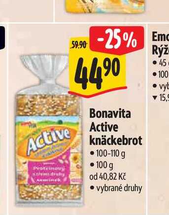   Bonavita Active knäckebrot 100-110 g 