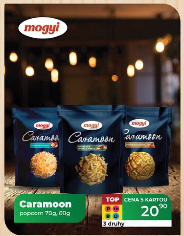 Caramoon popcorn 70g, 80g 