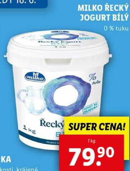 MILKO ŘECKÝ JOGURT BÍLÝ, 1 kg