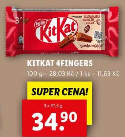 KITKAT 4FINGERS, 3x 41,5 g 