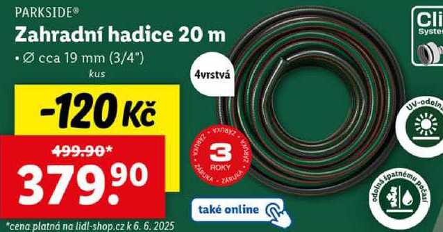 Zahradní hadice 20 m