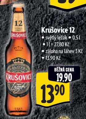 Krušovice 12, 0,5 l
