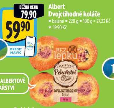 Albert Dvojctihodné koláče, 220 g