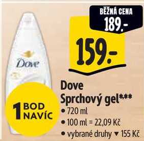 Dove Sprchový gel, 720 ml 