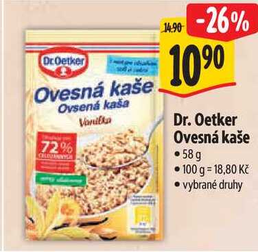 Dr. Oetker Ovesná kaše, 58 g