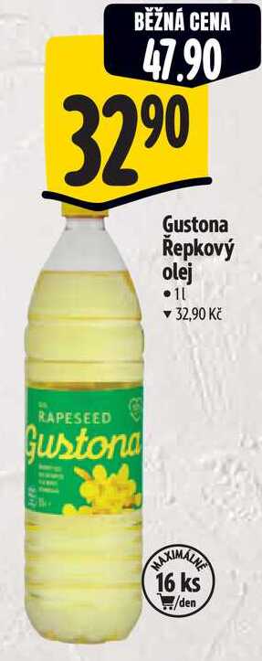 Gustona Řepkový olej, 1 l