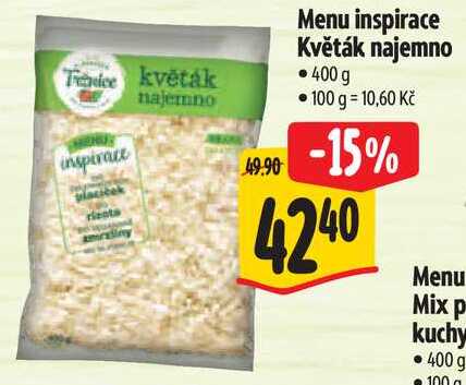 Menu inspirace Květák najemno, 400 g 
