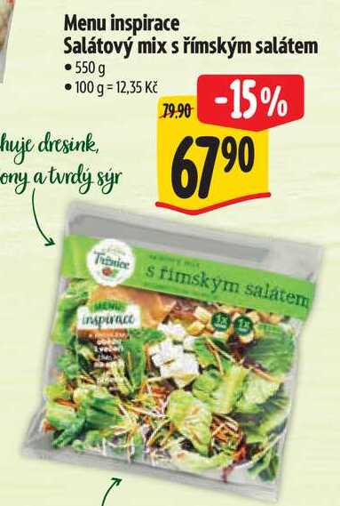 Menu inspirace Salátový mix s římským salátem, 550 g 