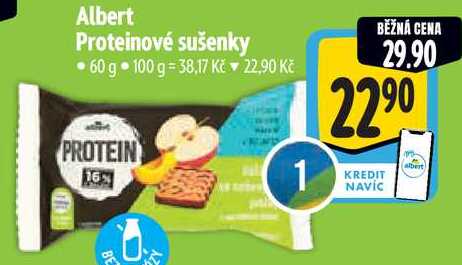 Albert Proteinové sušenky, 60 g