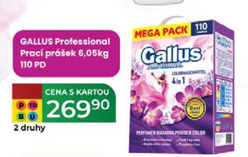 GALLUS Professional Prací prášek 6,05kg 110 PD 