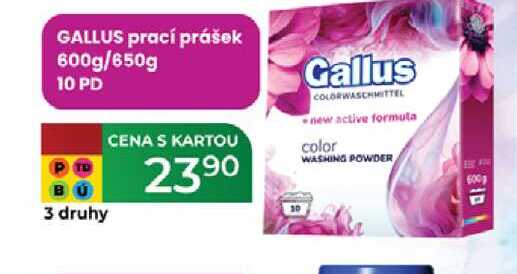 GALLUS prací prášek 600g/650g 10 PD