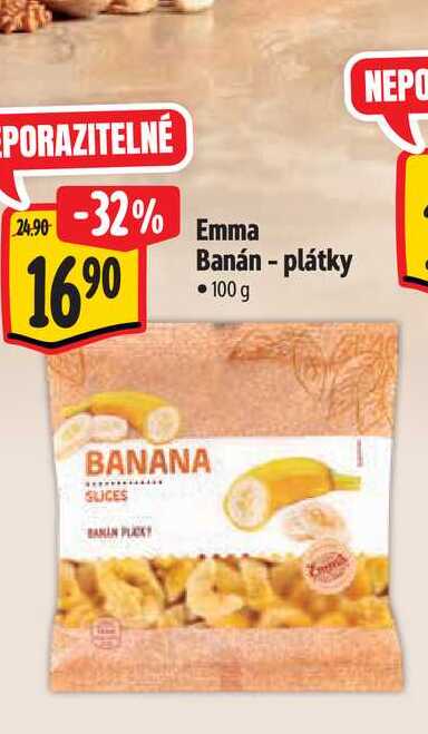  Emma Banán - plátky 100 g 