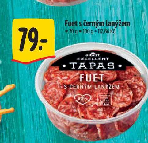 Fuet s černým lanýžem 70 g  