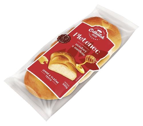 Pletenec máslový s medem, 500 g
