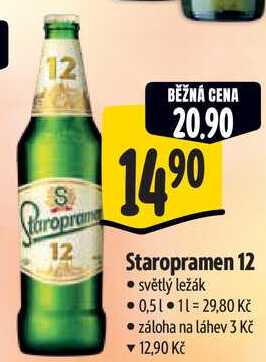 Staropramen 12, 0,5 l 