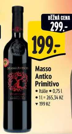 Masso Antico Primitivo, 0,75 l