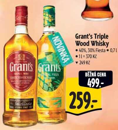 Grant's Triple Wood Whisky, 0,7 l
