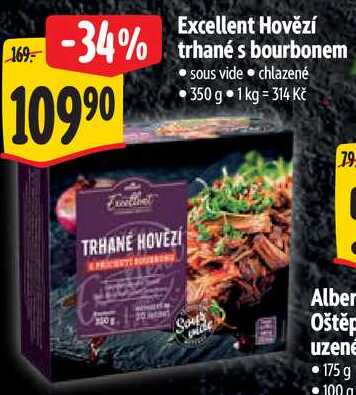 Excellent Hovězí trhané s bourbonem, 350 g