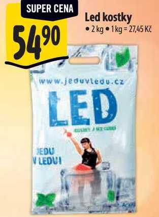 Led kostky, 2 kg 