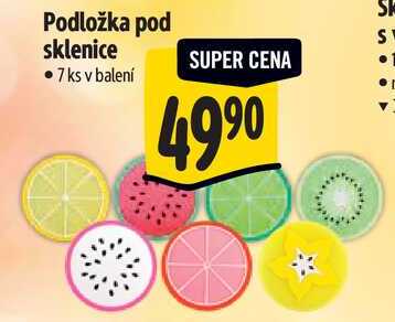 Podložka pod sklenice, 7 ks
