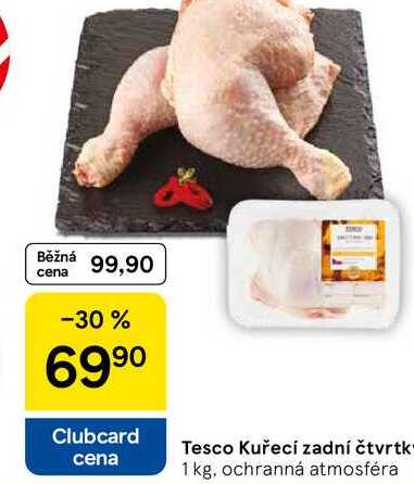 Tesco Kuřecí zadní čtvrtkY, 1 kg