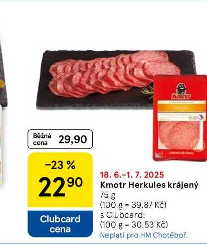 Kmotr Herkules krájený, 75 g  