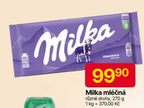Milka čokoláda 270g, vybrané druhy