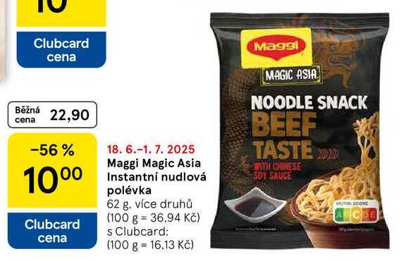 Maggi Magic Asia Instantní nudlová polévka, 62 g 