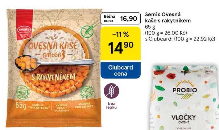 Semix Ovesná kaše s rakytníkem, 65 g 