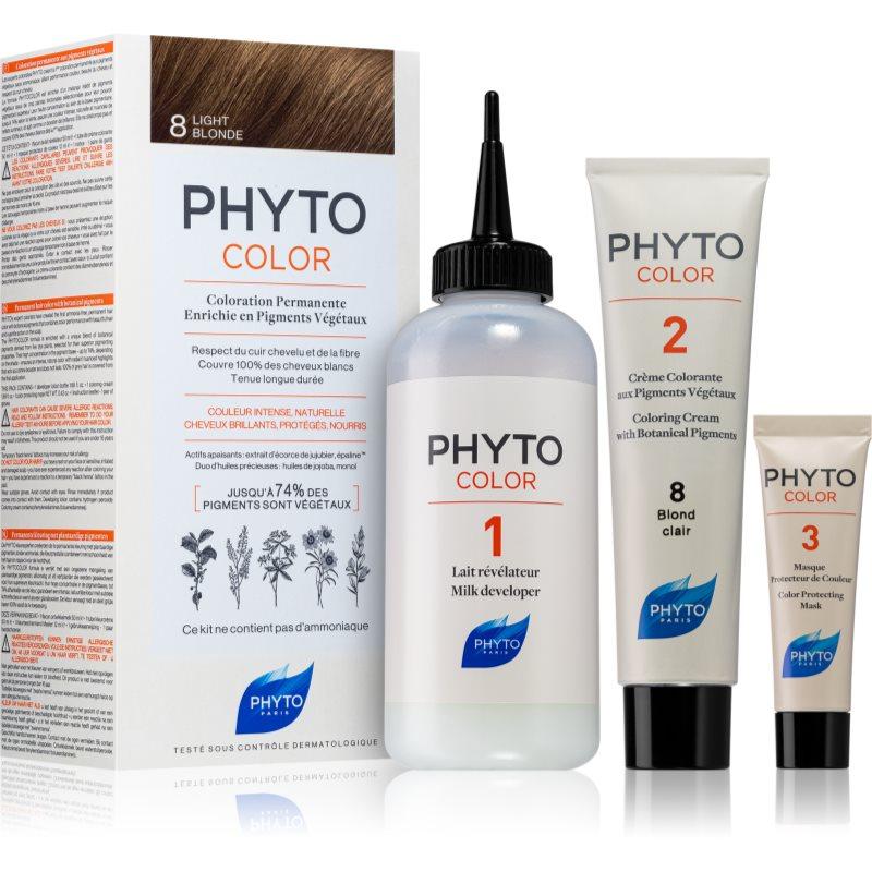 Phyto Color barva na vlasy bez amoniaku odstín 8 Light Blonde 1 ks