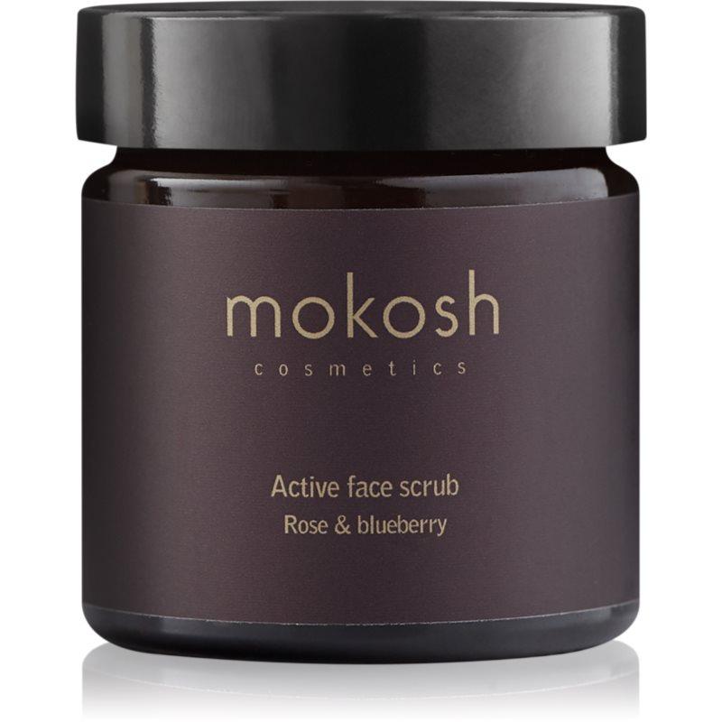 Mokosh Rose & Blueberry hydratační pleťový peeling 60 ml