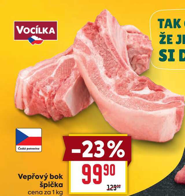Vepřový bok špička cena za 1 kg