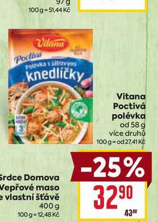 Vitana Poctivá polévka od 58 g