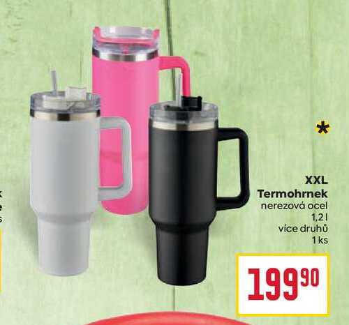 XXL Termohrnek nerezová ocel 1,2l