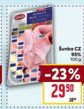 Šunka CZ 95% 100g 