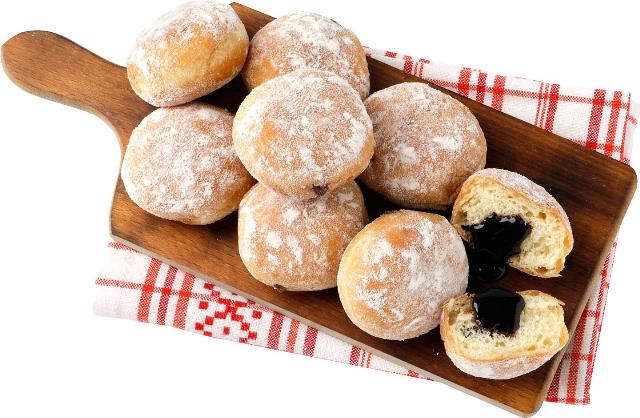 Mini koblížek s nugátovou náplní