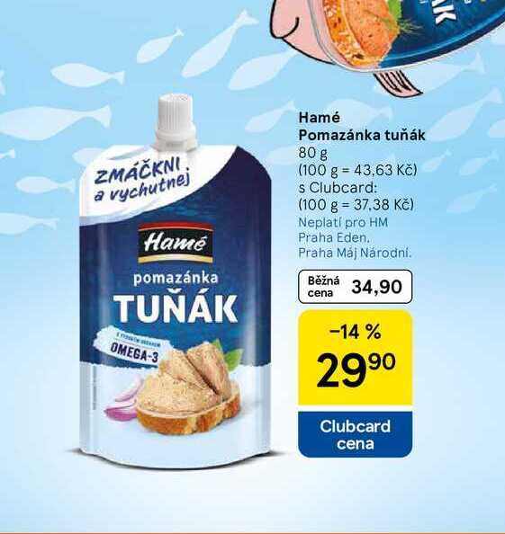 Hamé Pomazánka tuňák, 80 g  