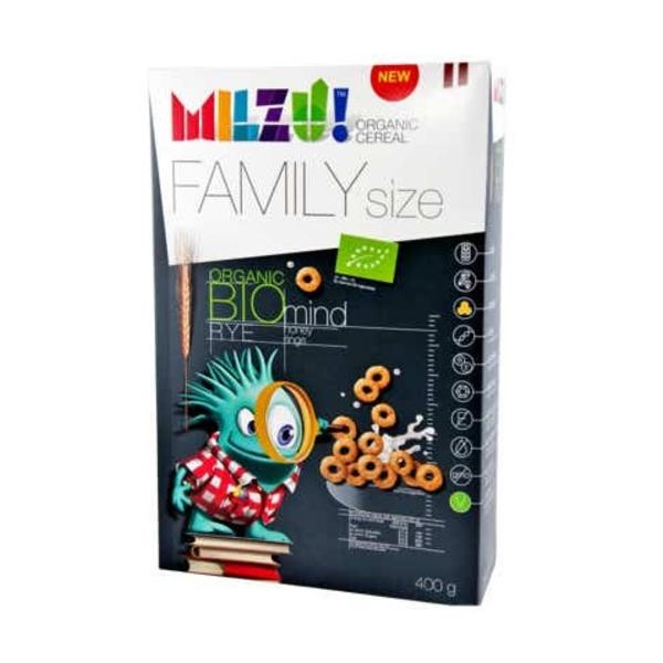Milzu! BIO Cereální kroužky s medem