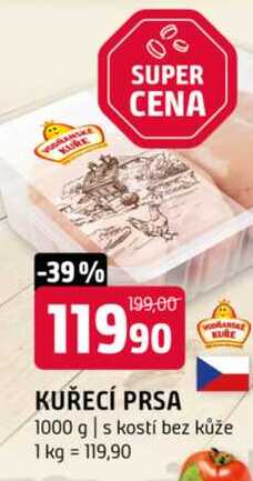 Kuřecí prsa 1kg 