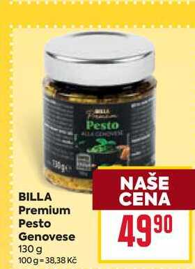 BILLA Premium Pesto Genovese 130 g 
